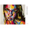 Diamantové malování - PORTRÉT BAREVNÁ ŽENA III