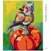 Diamantové malování - BAREVNÝ PTÁK NA DÝNI