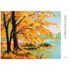Diamantové malování - PODZIMNÍ LES U JEZERA