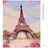 Diamantové malování - EIFFELOVA VĚŽ S RŮŽEMI