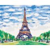 Diamantové malování - EIFFELOVA VĚŽ A MODRÉ NEBE