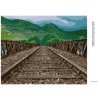 Diamantové malování - KOLEJE PŘES MOST