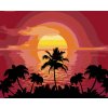 Diamantové malování - SLUNCE A PALMY