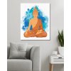 Diamantové malování - MEDITUJÍCÍ ORANŽOVÝ BUDDHA
