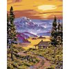 Diamantové malování - CESTA K CHATĚ U JEZERA