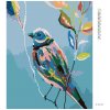 Diamantové malování - MALOVANÝ PTÁČEK