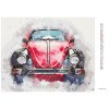 Diamantové malování - STARÉ ČERVENÉ AUTO