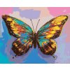 Diamantové malování - PŘEKRÁSNÝ BAREVNÝ MOTÝL