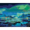 Diamantové malování - POLÁRNÍ ZÁŘE NAD HORAMI