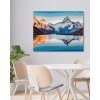 Diamantové malování - FANTASTICKÉ PANORAMA JEZERA BACHALPSEE VE ŠVÝCARSKU