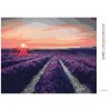 Diamantové malování - LEVANDULOVÉ POLE A ZÁPAD SLUNCE