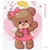 Diamantové malování - MEDVÍDEK ANDĚL