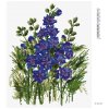 Diamantové malování - MODRÉ KVĚTY STRAČKY (ALEXANDRIA GILBERT)