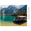 Diamantové malování - JEZERNÍ KRAJINA V LAGO DI BRAIES