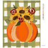 Diamantové malování - ORANŽOVÁ DÝNĚ A SLUNEČNICE GINGHAM (HALEY BUSH)