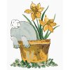 Diamantové malování - KRÁLÍK V KVĚTINÁČI (HALEY BUSH)