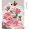Diamantové malování - MOTÝL A RŮŽOVÉ JIŘINY (HOWARD ROBINSON)