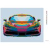 Diamantové malování - BAREVNÉ SPORTOVNÍ AUTO