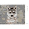 Diamantové malování - HUSKY NA ŠEDÉM POZADÍ