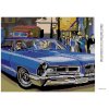 Diamantové malování - MODRÉ RETRO AUTO