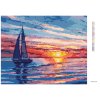 Diamantové malování - ZÁPAD SLUNCE NA MOŘI