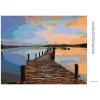 Diamantové malování - VÝCHOD SLUNCE NAD MOLEM
