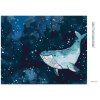 Diamantové malování - VELRYBA PLAVE PO NOČNÍ OBLOZE