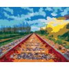 Diamantové malování - VLAKOVÉ KOLEJE
