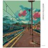 Diamantové malování - VLAKOVÉ NÁSTUPIŠTĚ
