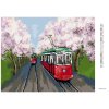 Diamantové malování - TRAMVAJE V TŘEŠŇOVÉ ALEJI