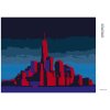 Diamantové malování - ZÁŘICÍ MANHATTAN V NEW YORKU