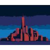 Diamantové malování - ZÁŘICÍ MANHATTAN V NEW YORKU