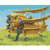 Diamantové malování - PILOT A JEHO ŽLUTÉ LETADLO
