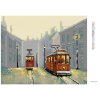 Diamantové malování - STARÉ TRAMVAJE