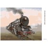 Diamantové malování - STARÁ LOKOMOTIVA II