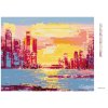 Diamantové malování - SLUNCE NAD MRAKODRAPY II