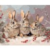 Diamantové malování - KRÁLÍCI V ZIMĚ