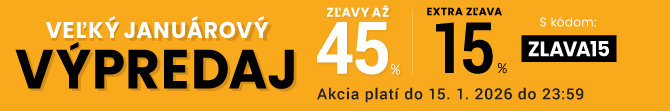 Zľavy až 45 % + naviac zľava 15 %