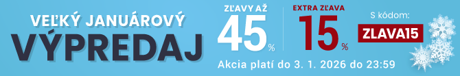 Zľavy až 45 % + naviac zľava 15 %