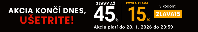 Zľavy až 45 % + naviac zľava 15 %