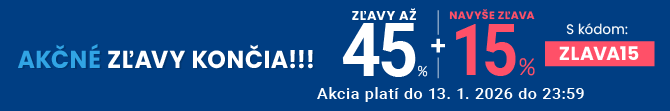 Zľavy až 45 % + naviac zľava 15 %
