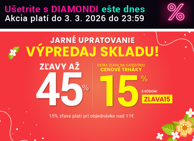 Zľavy až 45 % + naviac zľava 15 %
