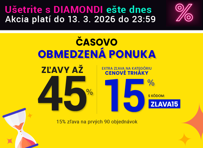 Slevy až 45 % + naviac zľava 15 %