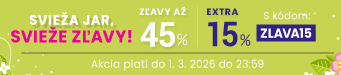 Zľavy až 45 % + naviac zľava 15 %