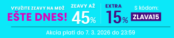 Zľavy až 45 % + naviac zľava 15 %