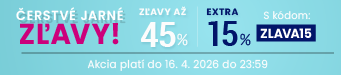 Zľavy až 45 % + naviac zľava 15 %