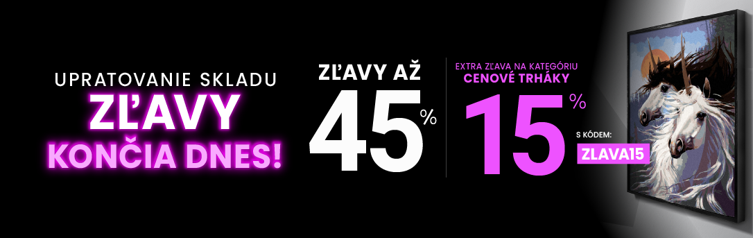 Zľavy až 45 % + naviac zľava 15 %
