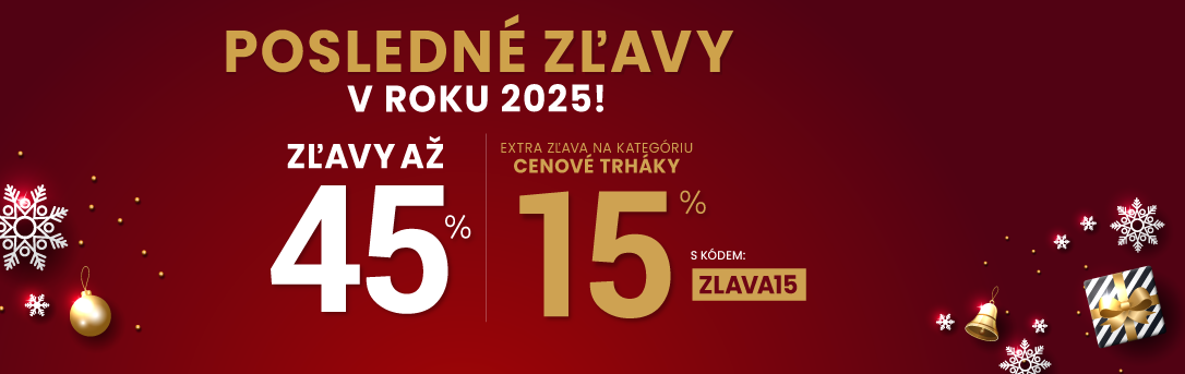 Zľavy až 45 % + naviac zľava 15 %