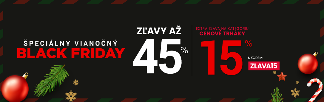 Zľavy až 45 % + naviac zľava 15 %