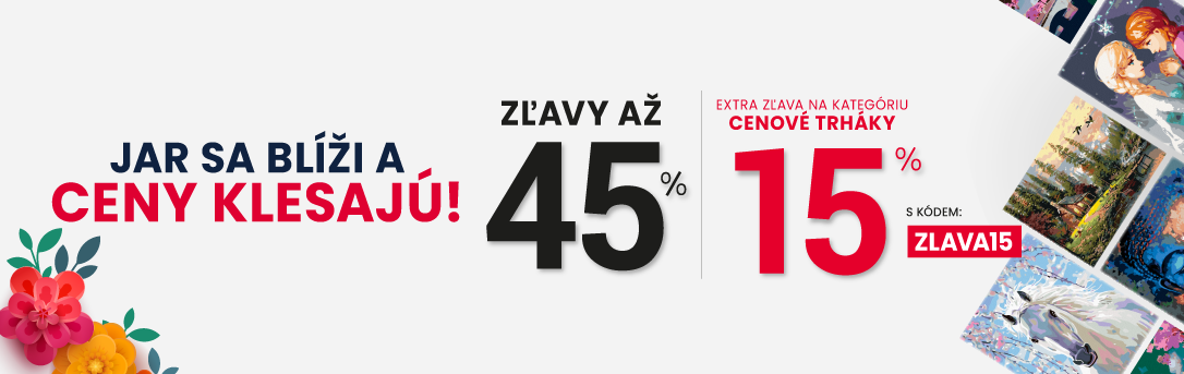 Zľavy až 45 % + naviac zľava 15 %
